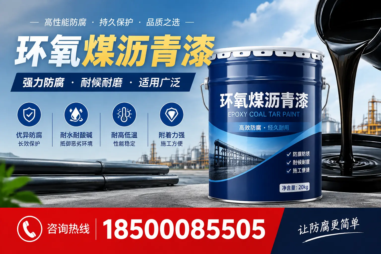 环氧煤沥青漆在不同气候条件下的表现分析，海南适用性